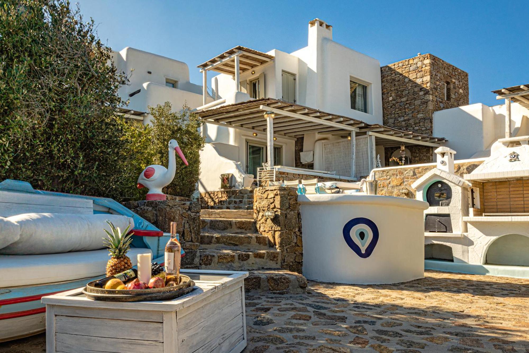 Villa Manolia Luxury Private House By Mykonian Kazarte Kalo Livadi Esterno foto